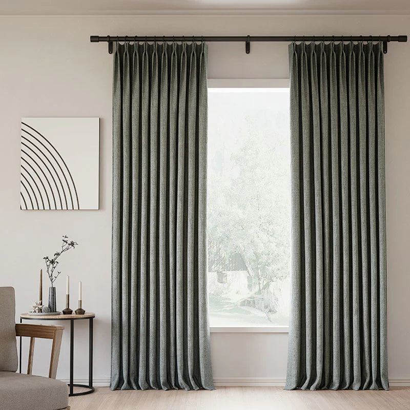 Zoe Linen Curtain Pleated