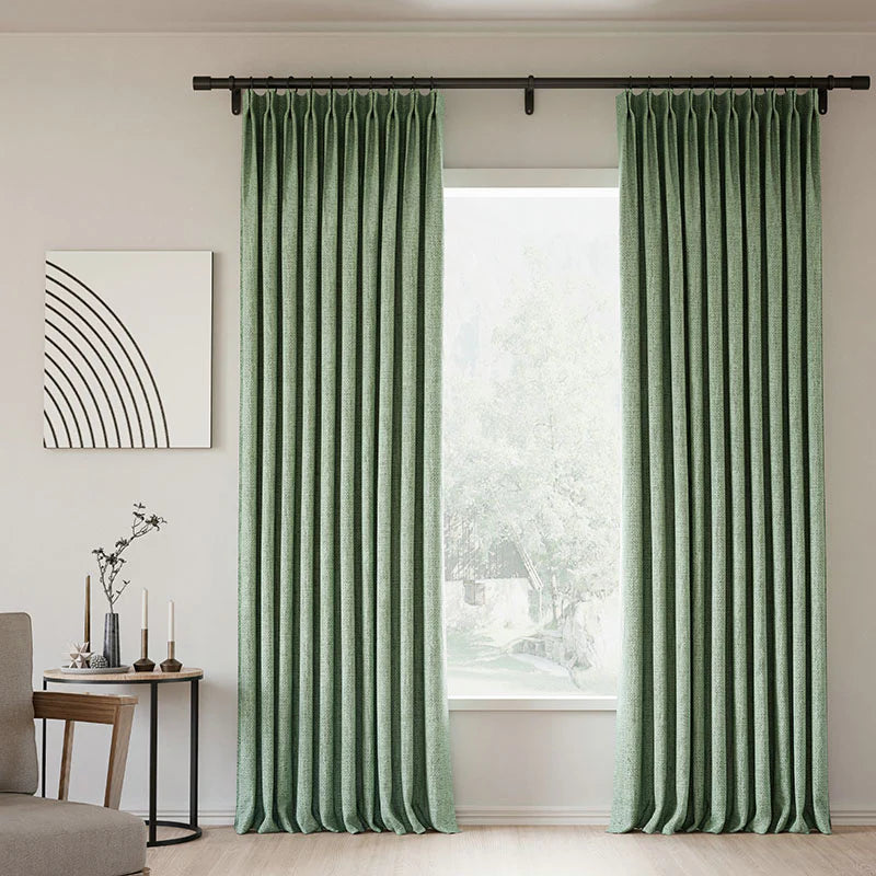 Zoe Linen Curtain Pleated