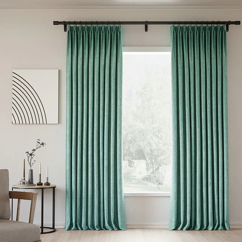 Zoe Linen Curtain Pleated