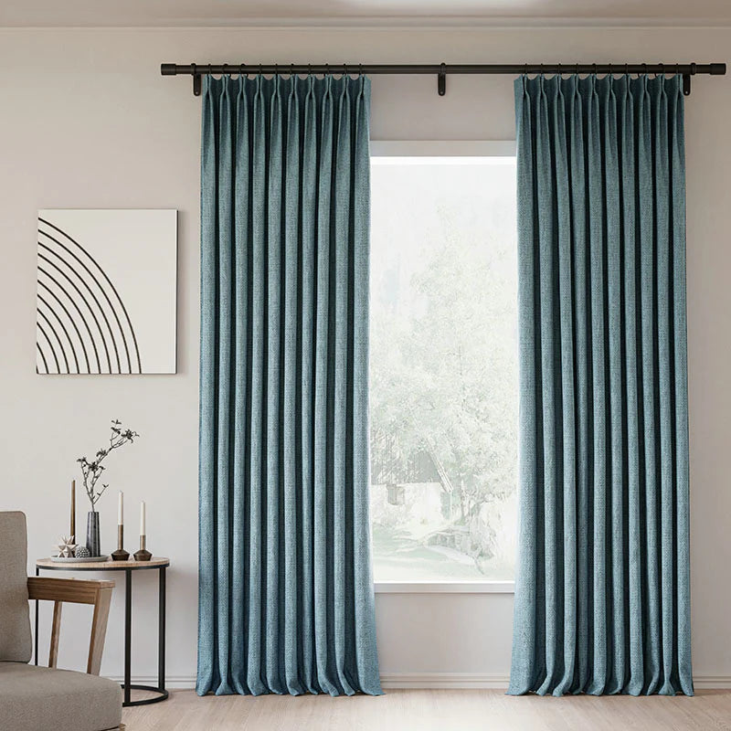 Zoe Linen Curtain Pleated