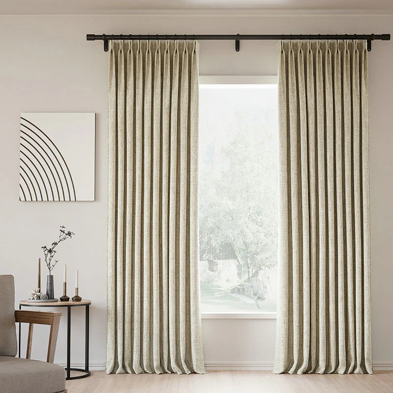 Zoe Linen Curtain Pleated