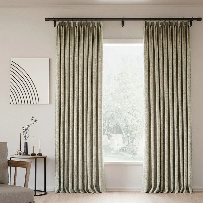 Zoe Linen Curtain Pleated