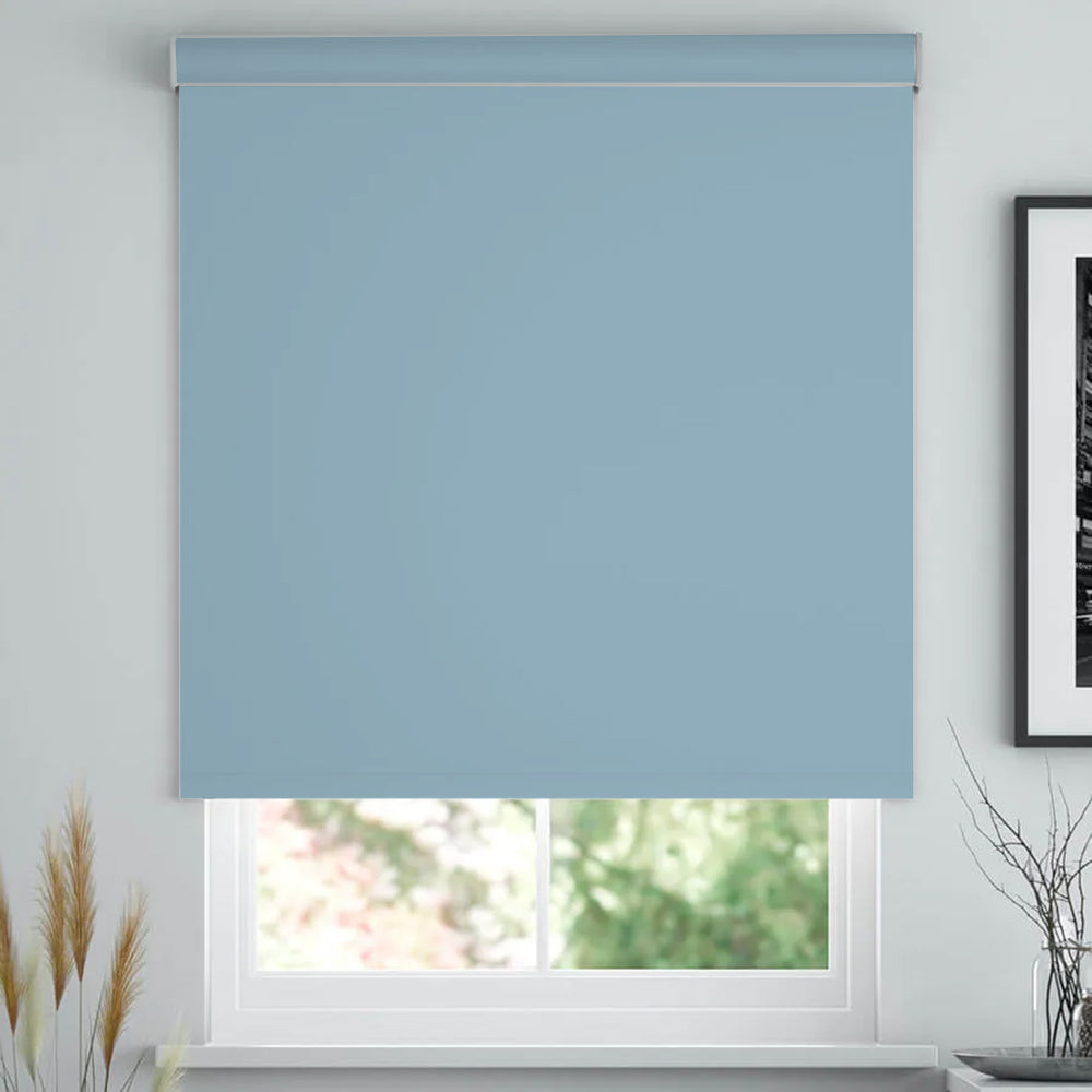 Eclipse Elegant Motorized Modern Blackout Roller Shades