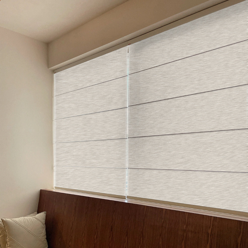 Nimbus White Sheer Roman Shades Cordless/Corded