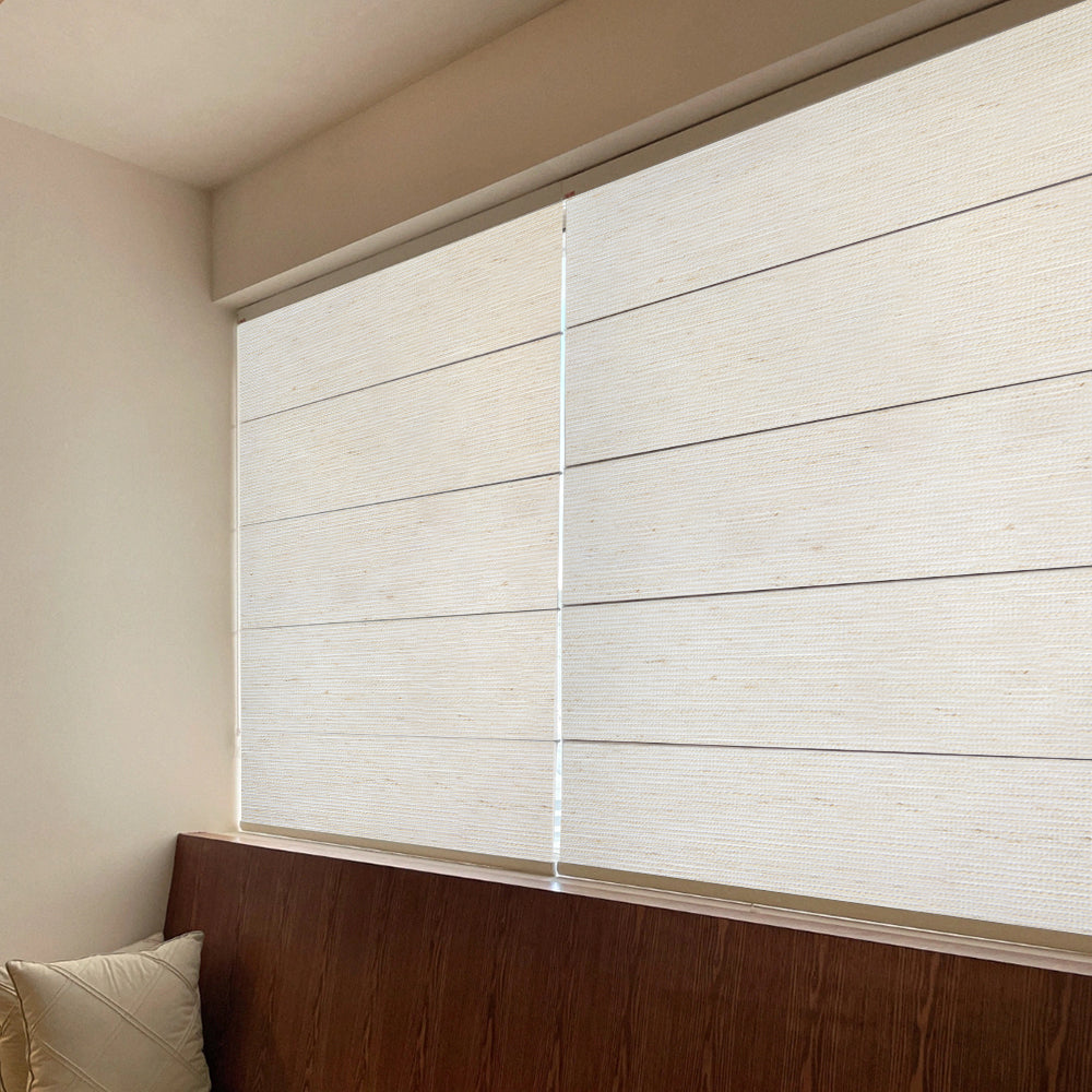 Haze White Sheer Roman Shades Cordless/Corded