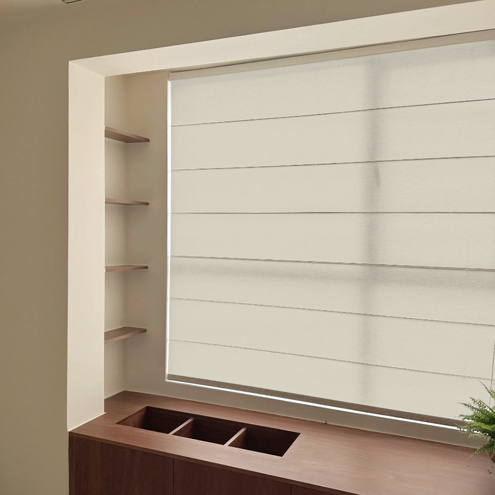 Tide White Sheer Roman Shades Cordless/Corded