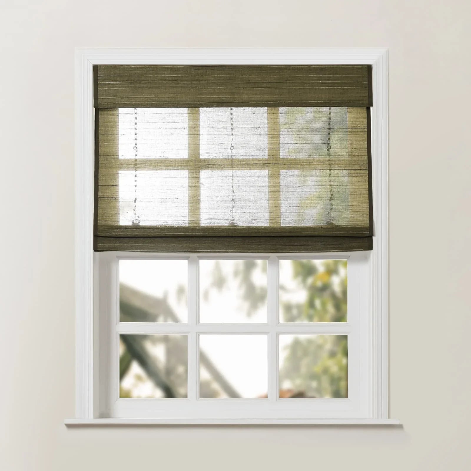 Yura Natural Woven Wood Shade Corded/Cordless