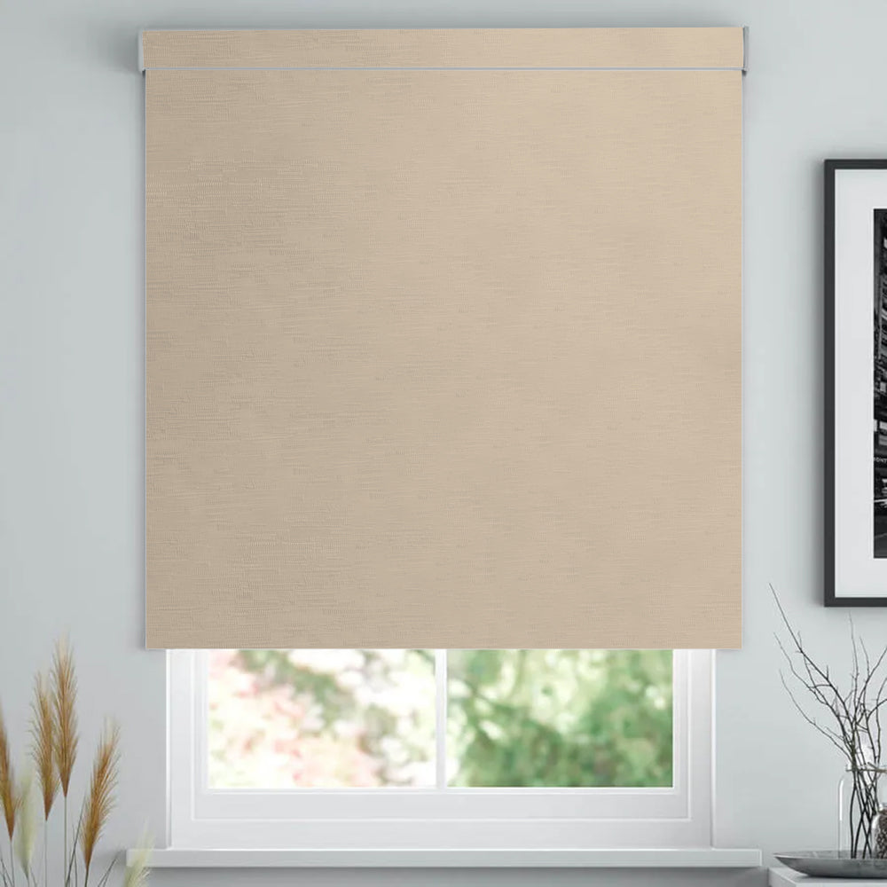 Eclipse Modern Motorized Classic Design Blackout Roller Shades