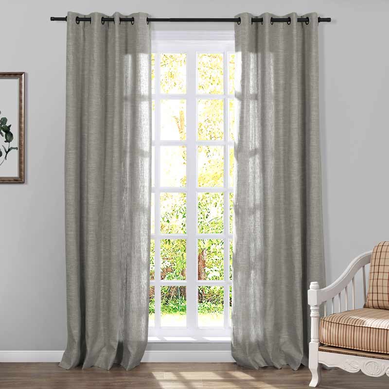 Aira Classic Linen Cotton Curtain Grommet