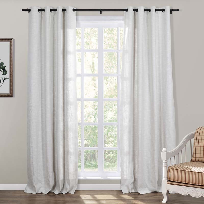 Aira Classic Linen Cotton Curtain Grommet