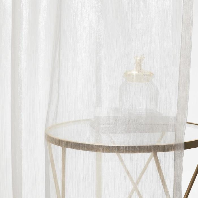 Ivy White Sheer Roman Shades Cordless/Corded