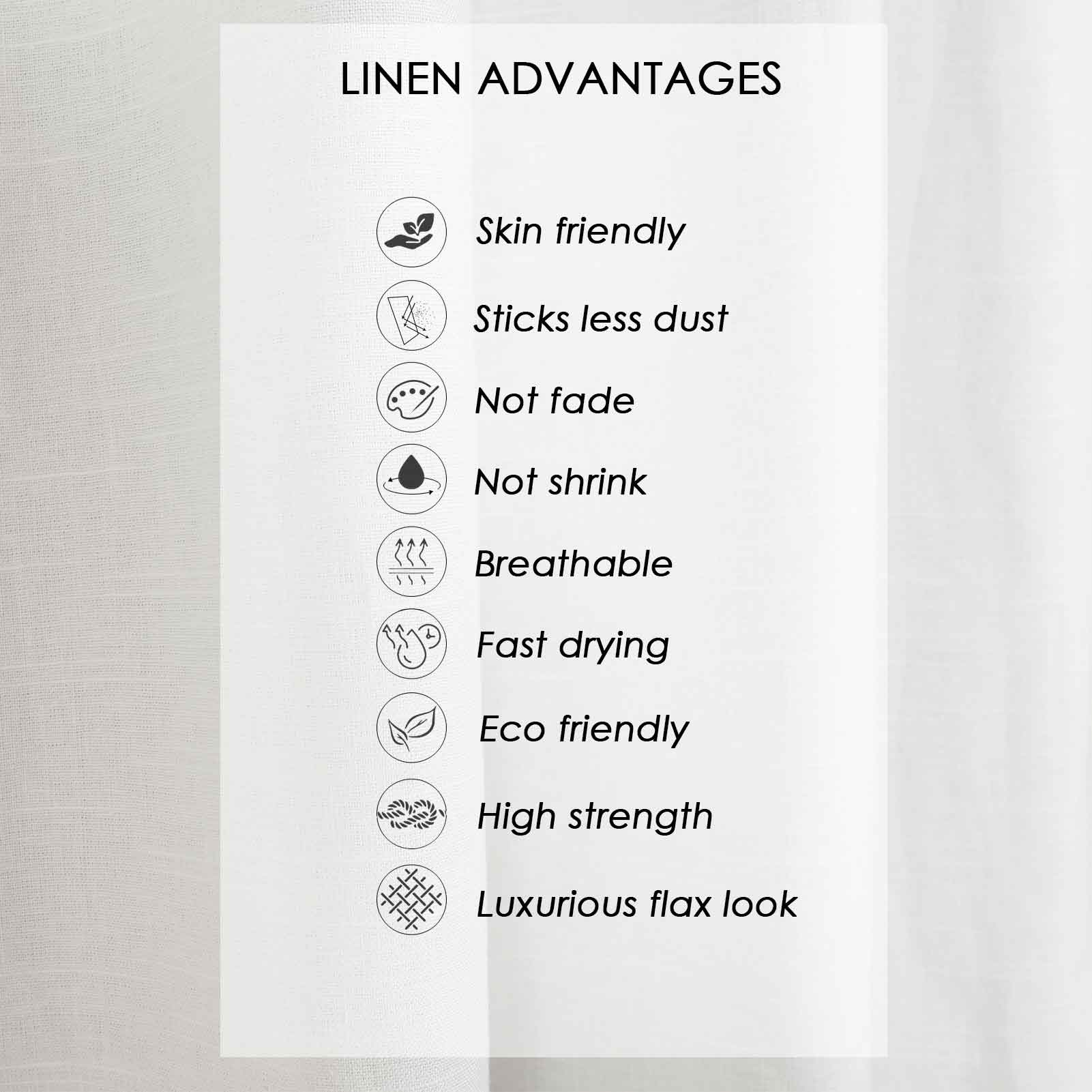 Aira Classic Linen Cotton Curtain Grommet