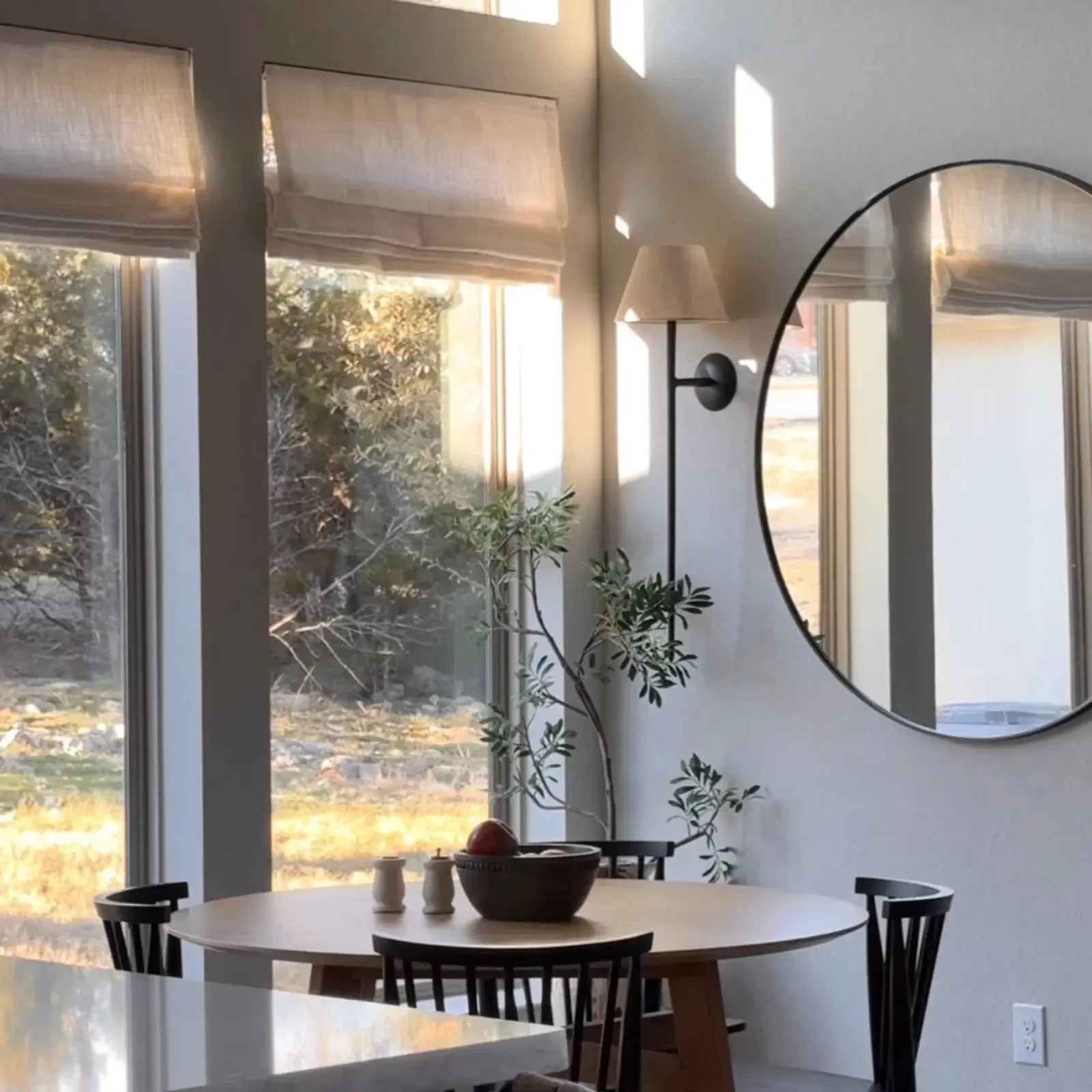 Zoe Linen Roman Shade Cordless