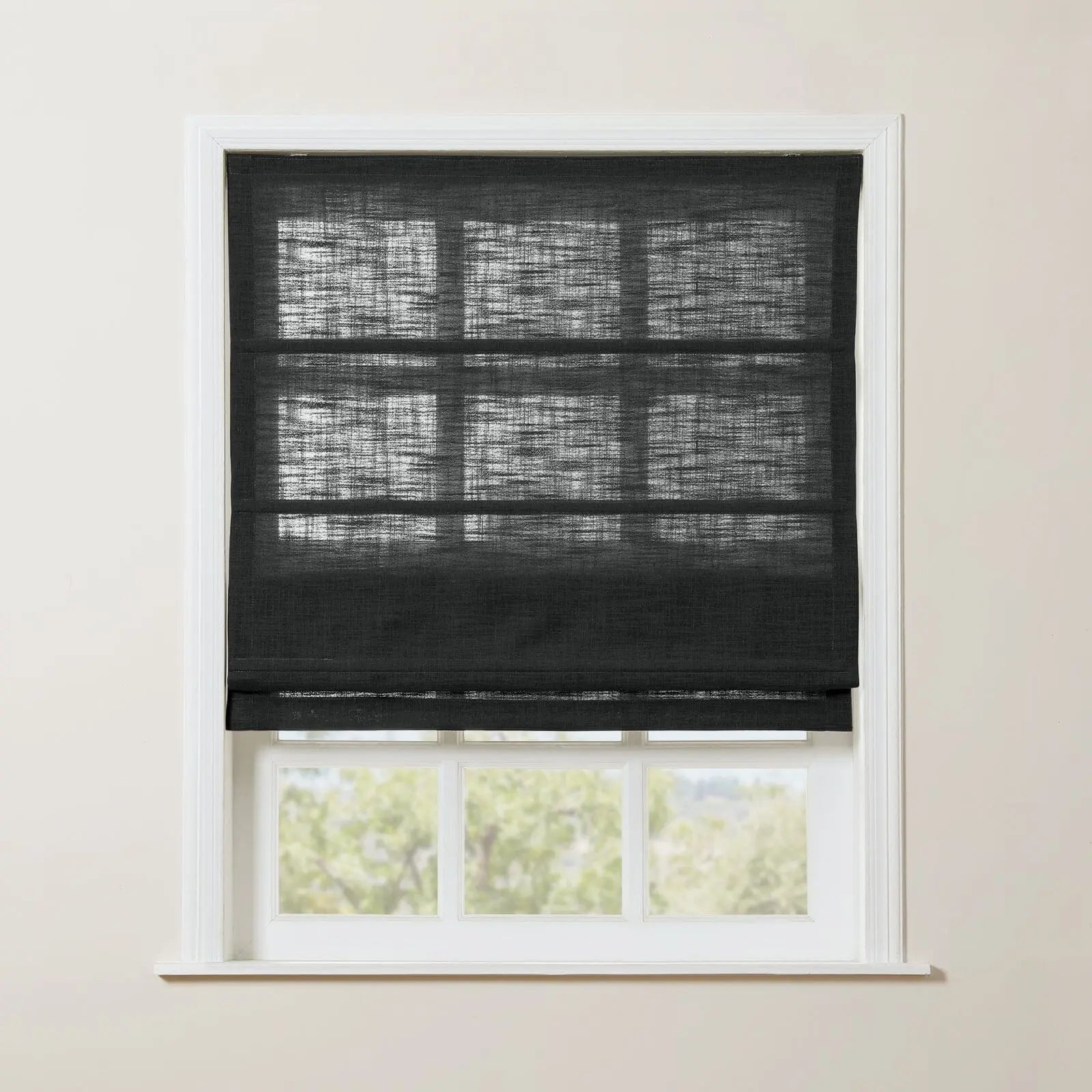 Zoe Linen Roman Shade Cordless