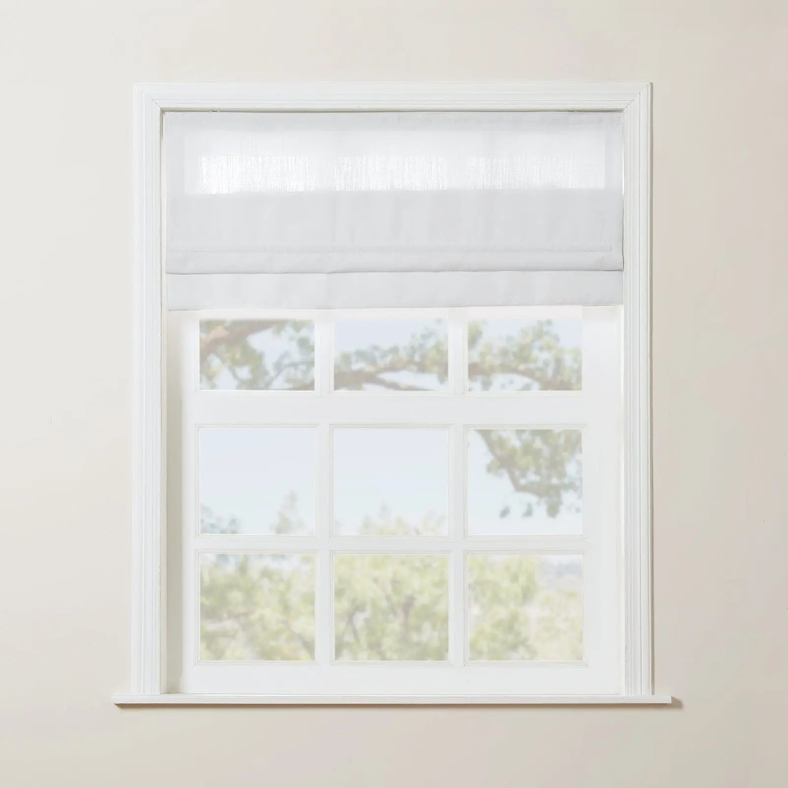 Zoe Linen Roman Shade Cordless