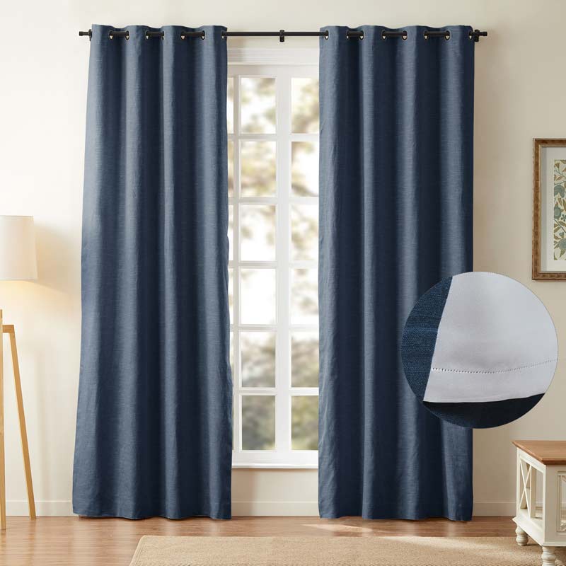 Aira Classic Linen Cotton Curtain Grommet