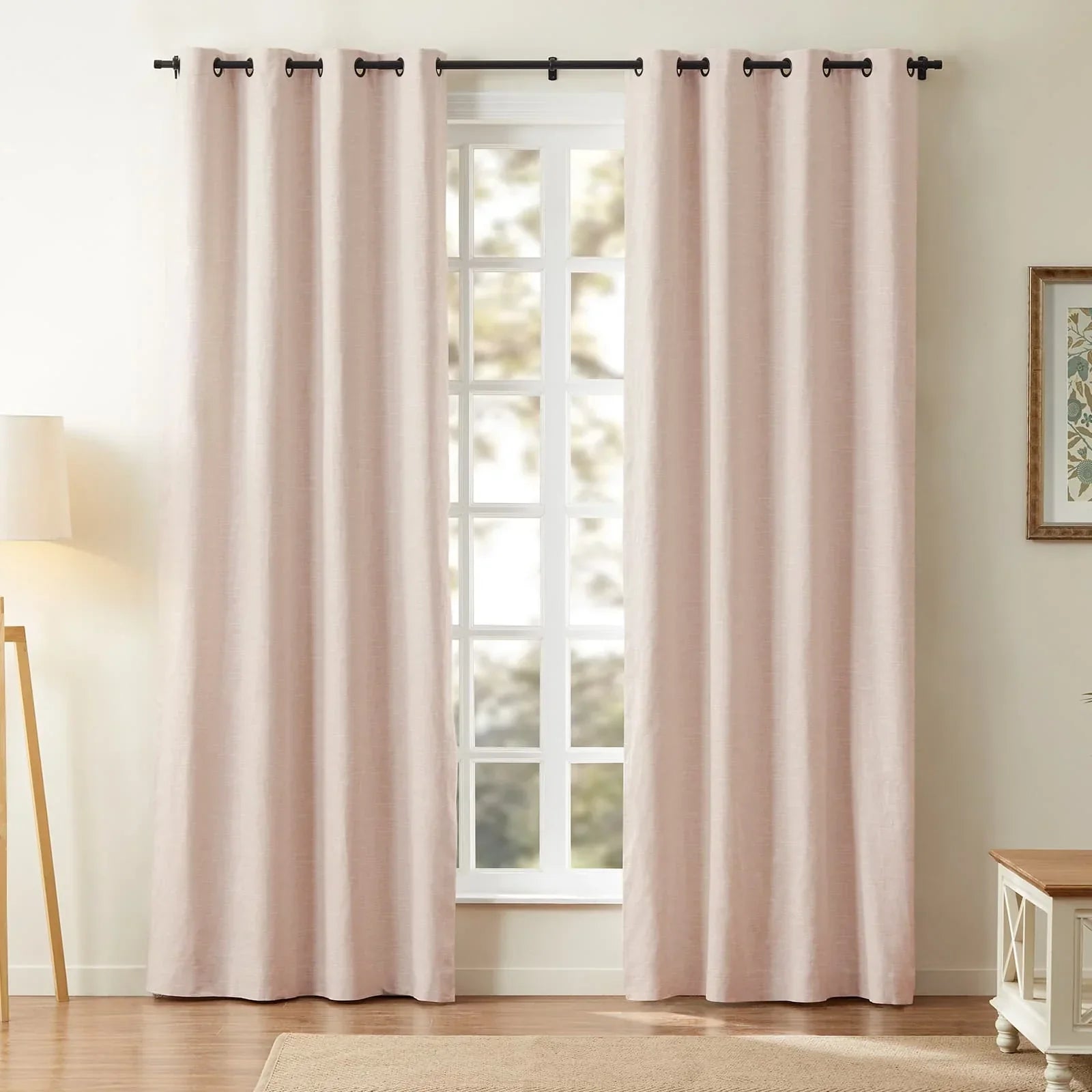 Aira Classic Linen Cotton Curtain Grommet