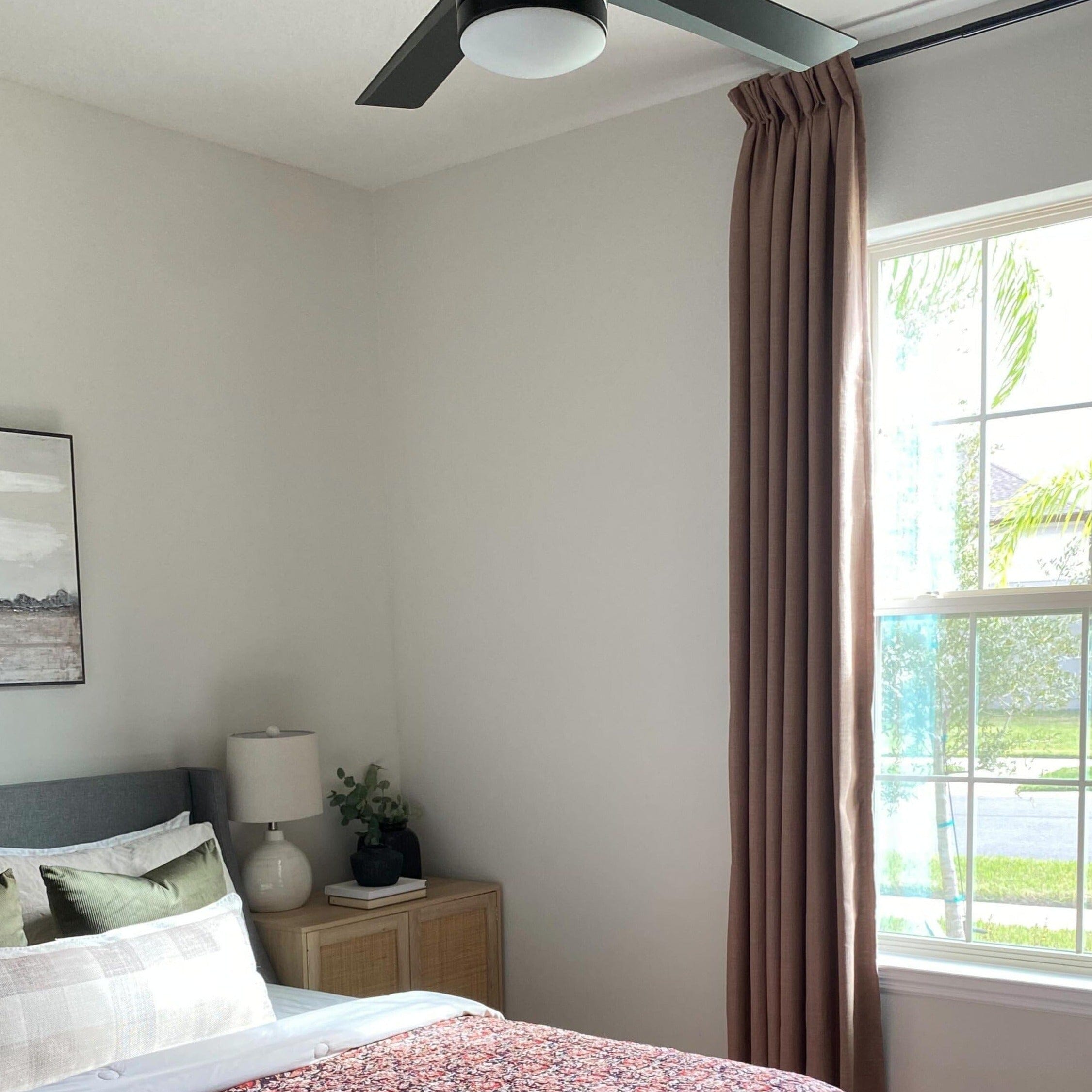 Sunny Linen Blackout Curtain Soft Top