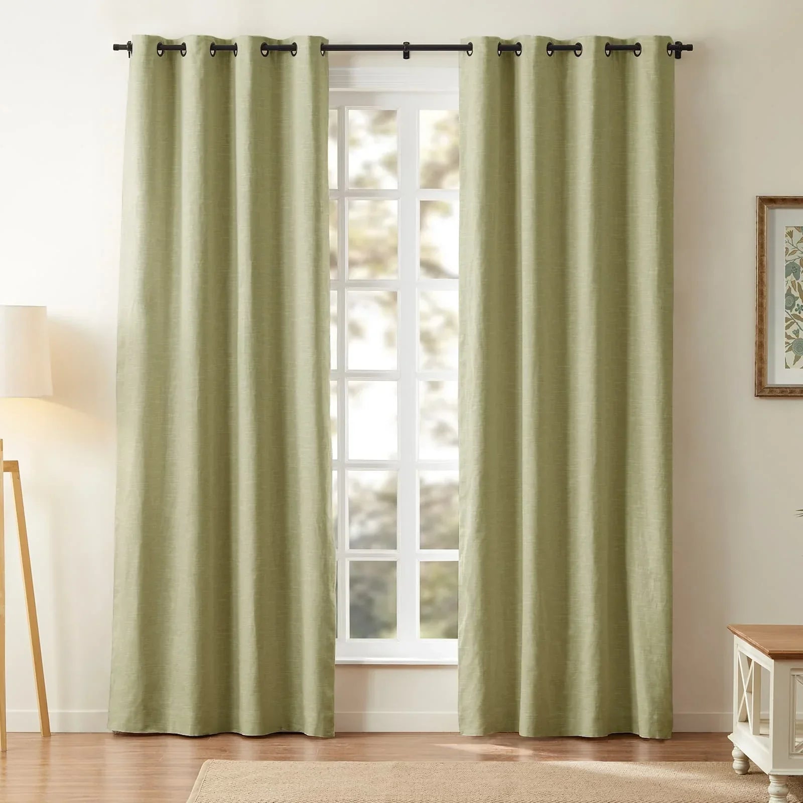 Aira Classic Linen Cotton Curtain Grommet