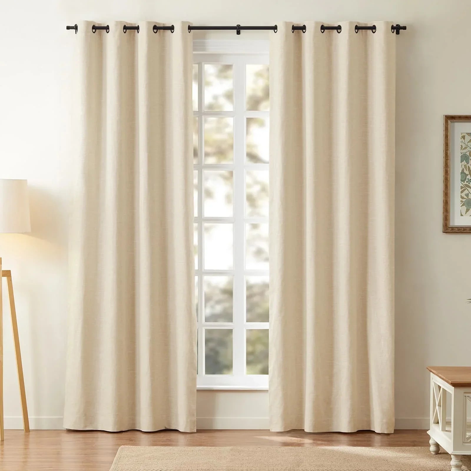 Aira Classic Linen Cotton Curtain Grommet