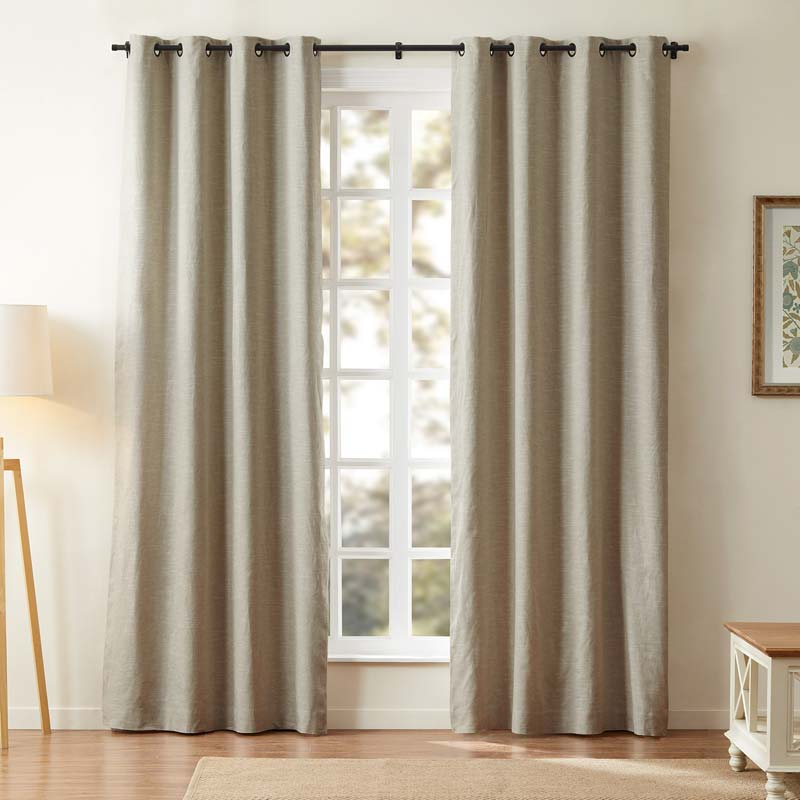 Aira Classic Linen Cotton Curtain Grommet