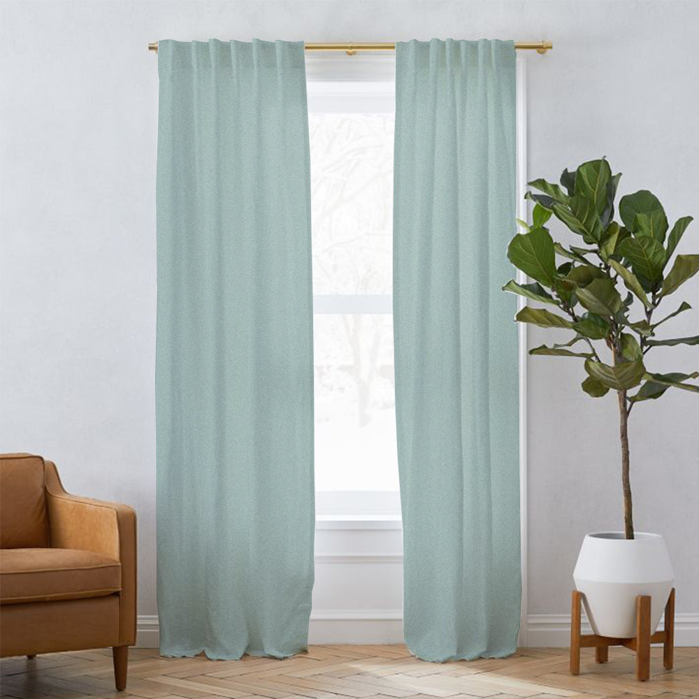 Sunny Linen Blackout Curtain Soft Top