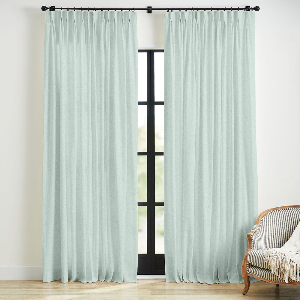 Skyler Linen Blackout Curtain Pleated