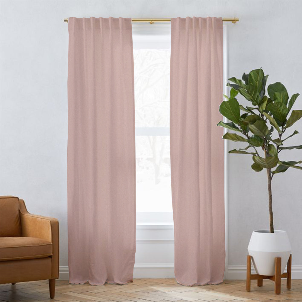 Sunny Linen Blackout Curtain Soft Top