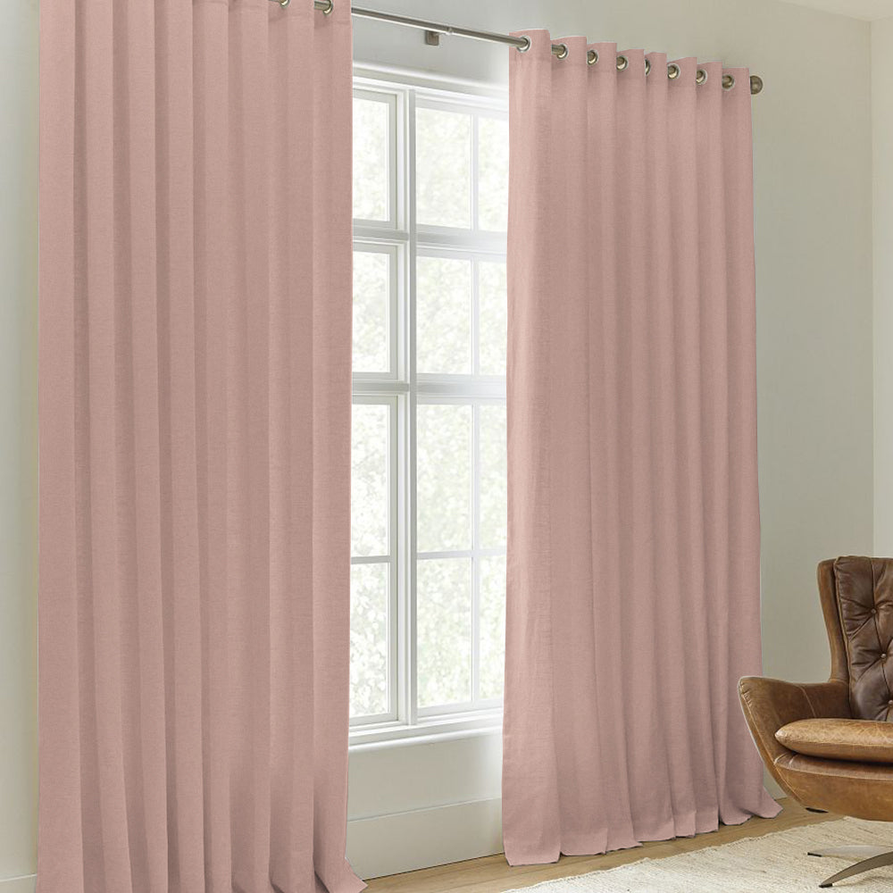 Sunny Linen Blackout Curtain Grommet