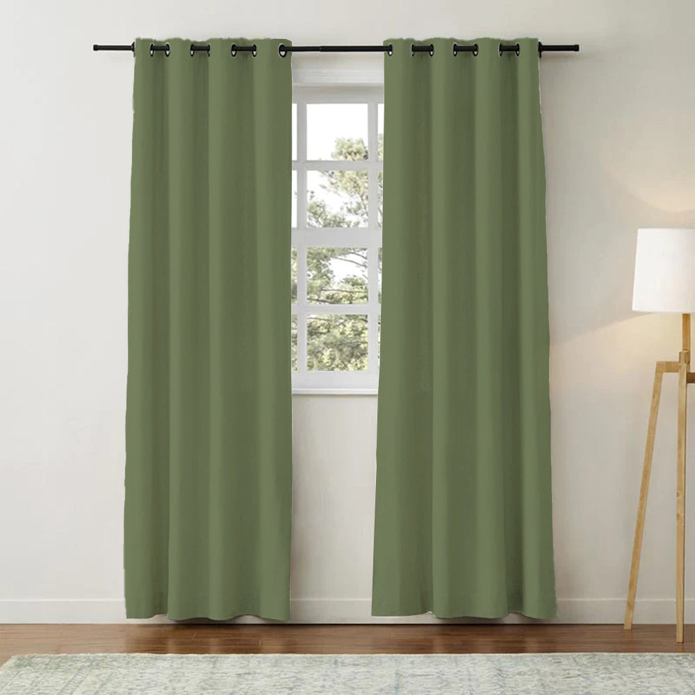 Aira Classic Linen Cotton Curtain Grommet