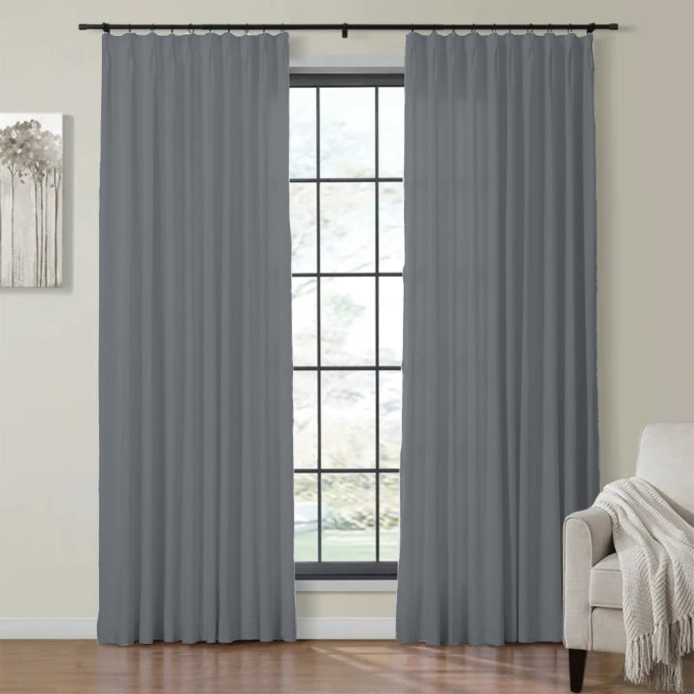 Velvet Curtain Pinch Pleated Plushy