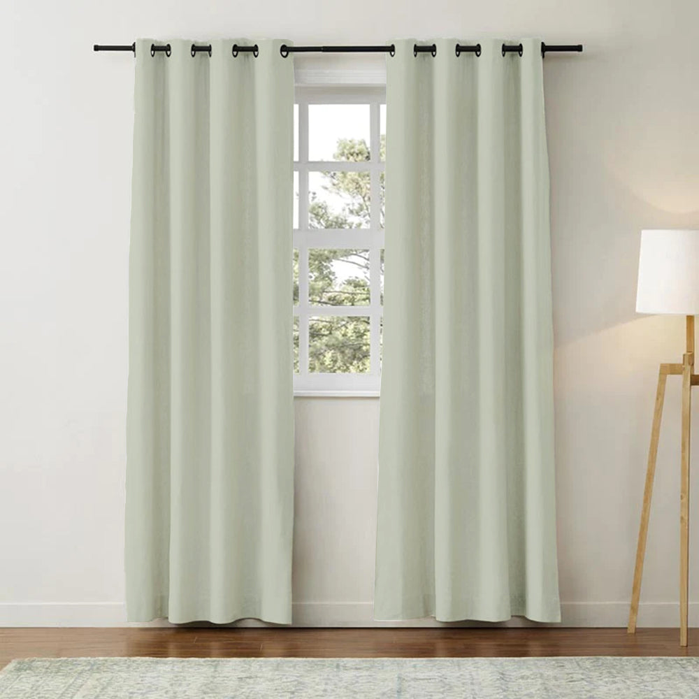 Aira Classic Linen Cotton Curtain Grommet
