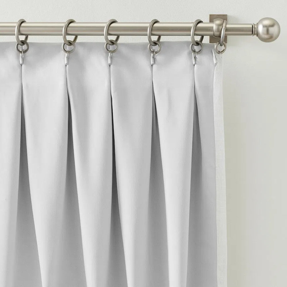 Skyler Linen Blackout Curtain Pleated
