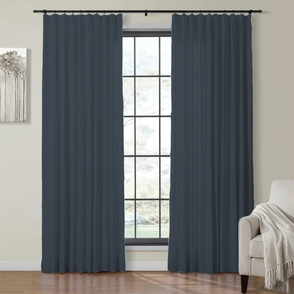 Velvet Curtain Pinch Pleated Plushy