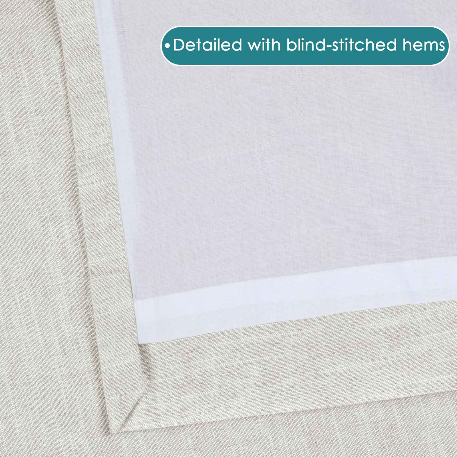 Aira Classic Linen Cotton Curtain Grommet