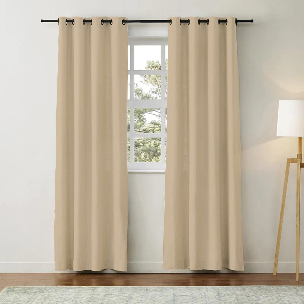 Aira Classic Linen Cotton Curtain Grommet
