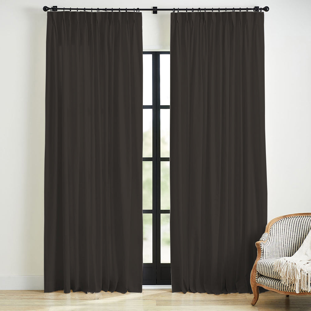 Skyler Linen Blackout Curtain Pleated