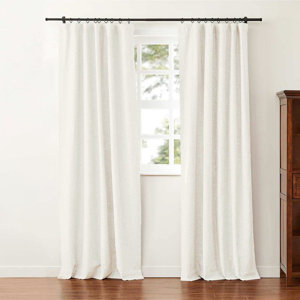 Aira Premium Linen Cotton Curtain Pleated