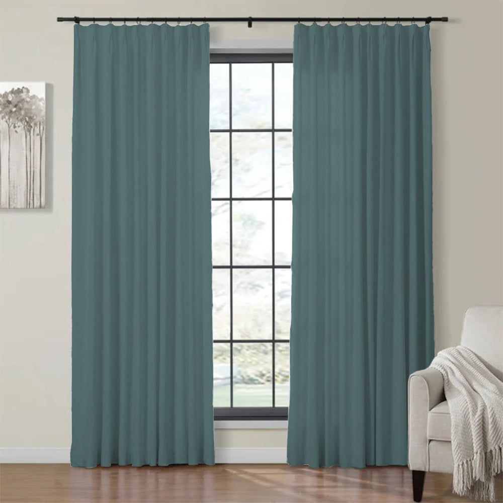 Velvet Curtain Pinch Pleated Plushy