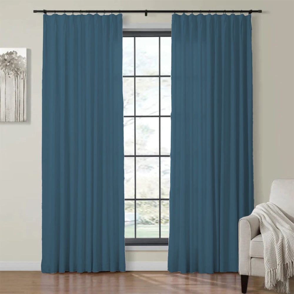 Velvet Curtain Pinch Pleated Plushy