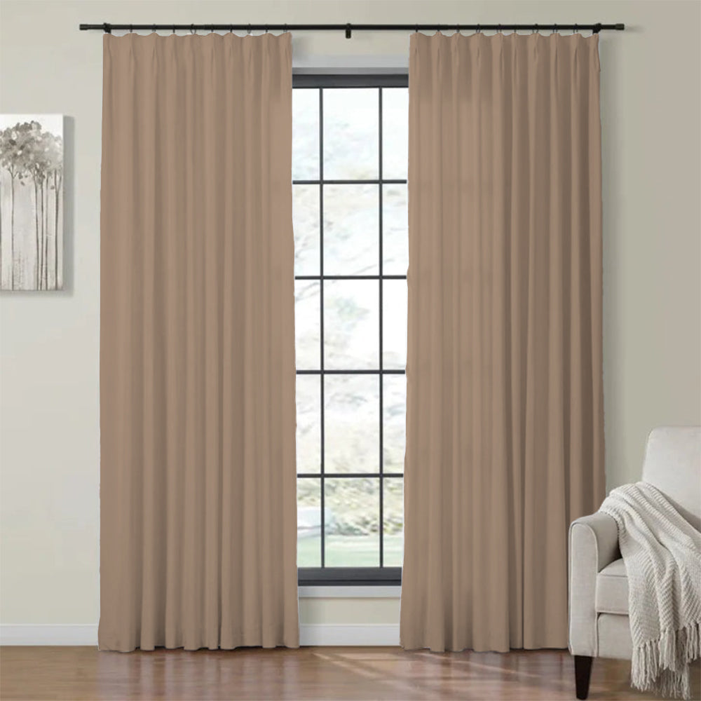 Velvet Curtain Pinch Pleated Plushy