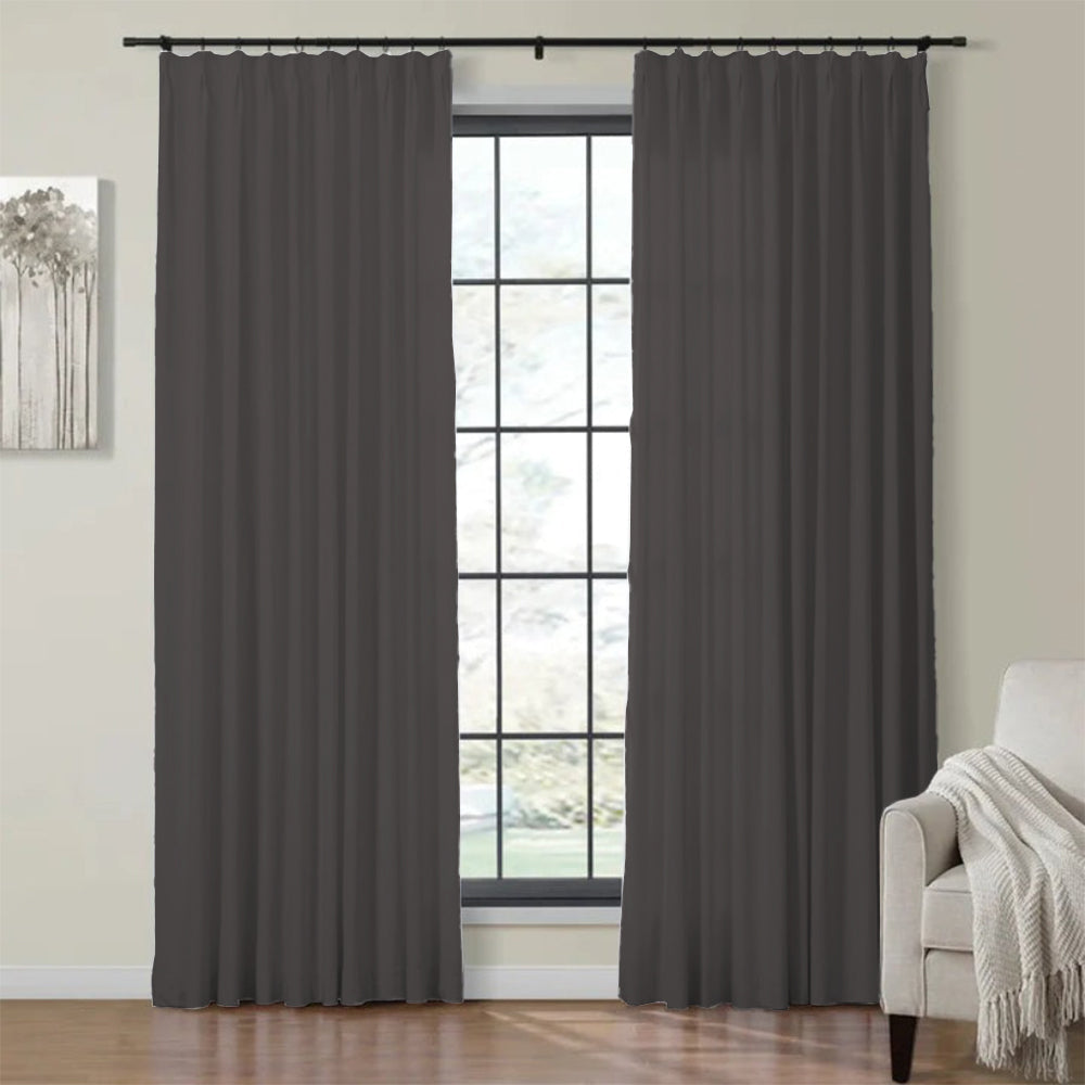 Velvet Curtain Pinch Pleated Plushy