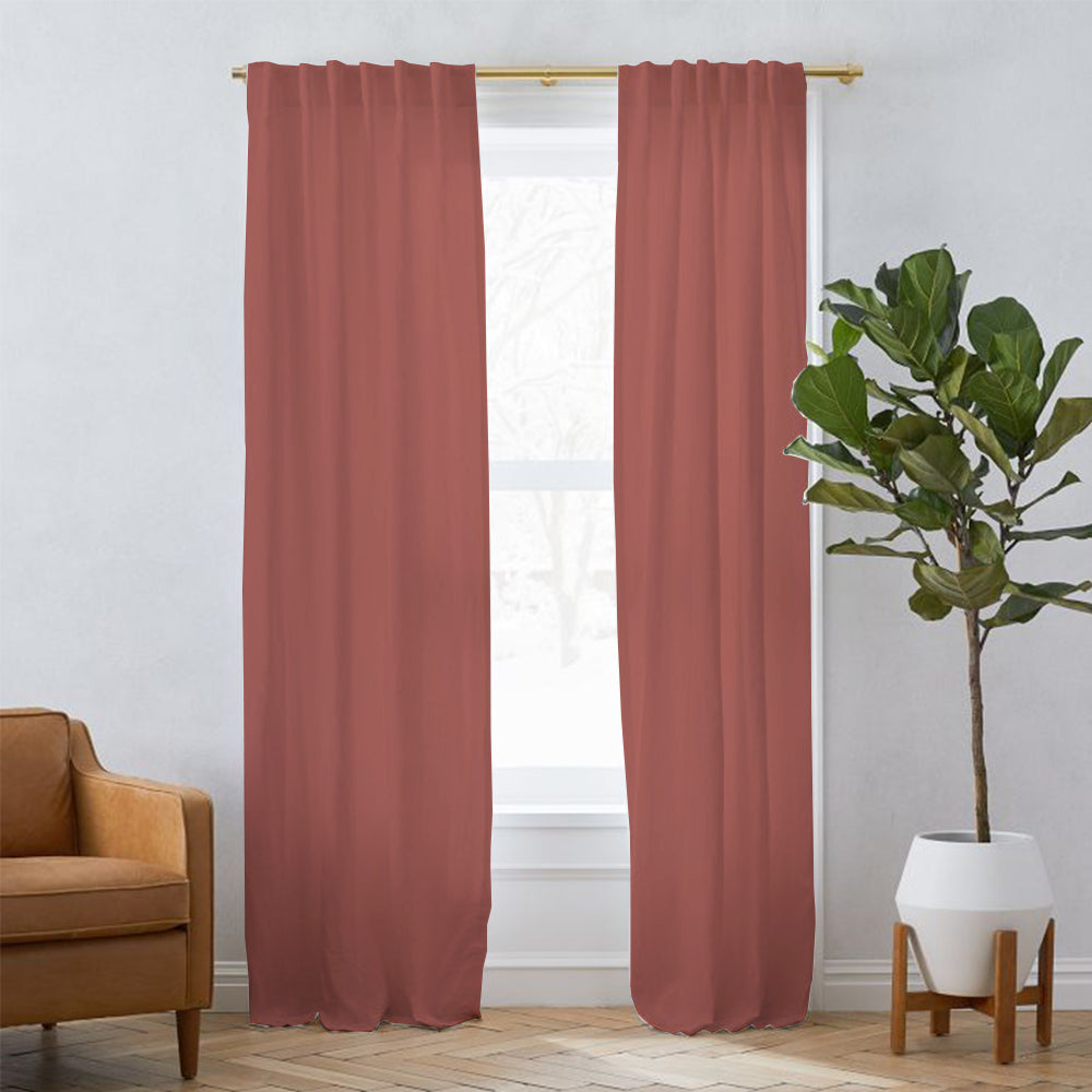 Sunny Linen Blackout Curtain Soft Top