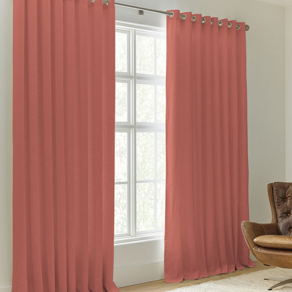 Sunny Linen Blackout Curtain Grommet
