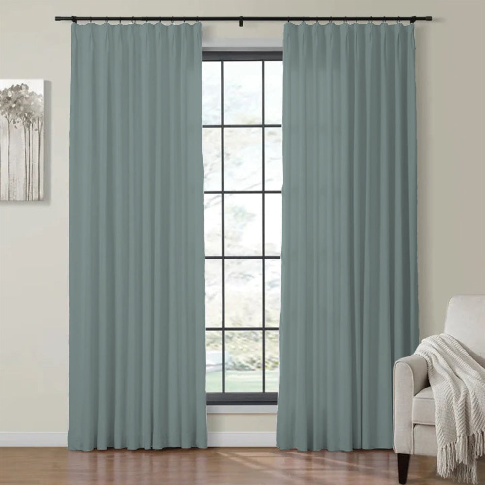 Velvet Curtain Pinch Pleated Plushy