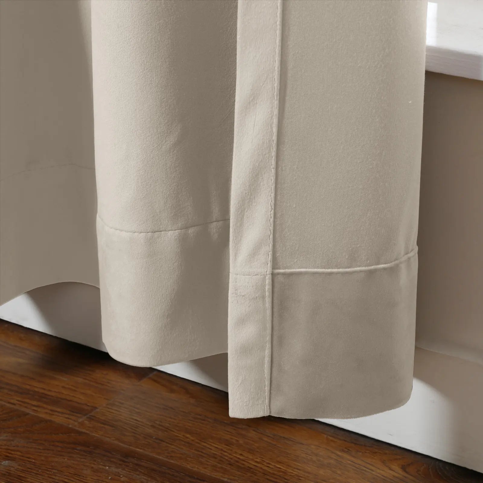 Velvet Curtain Pinch Pleated Plushy