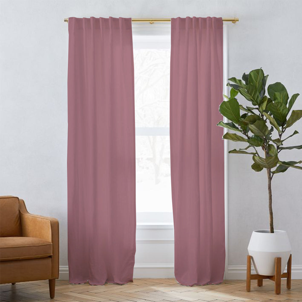 Sunny Linen Blackout Curtain Soft Top