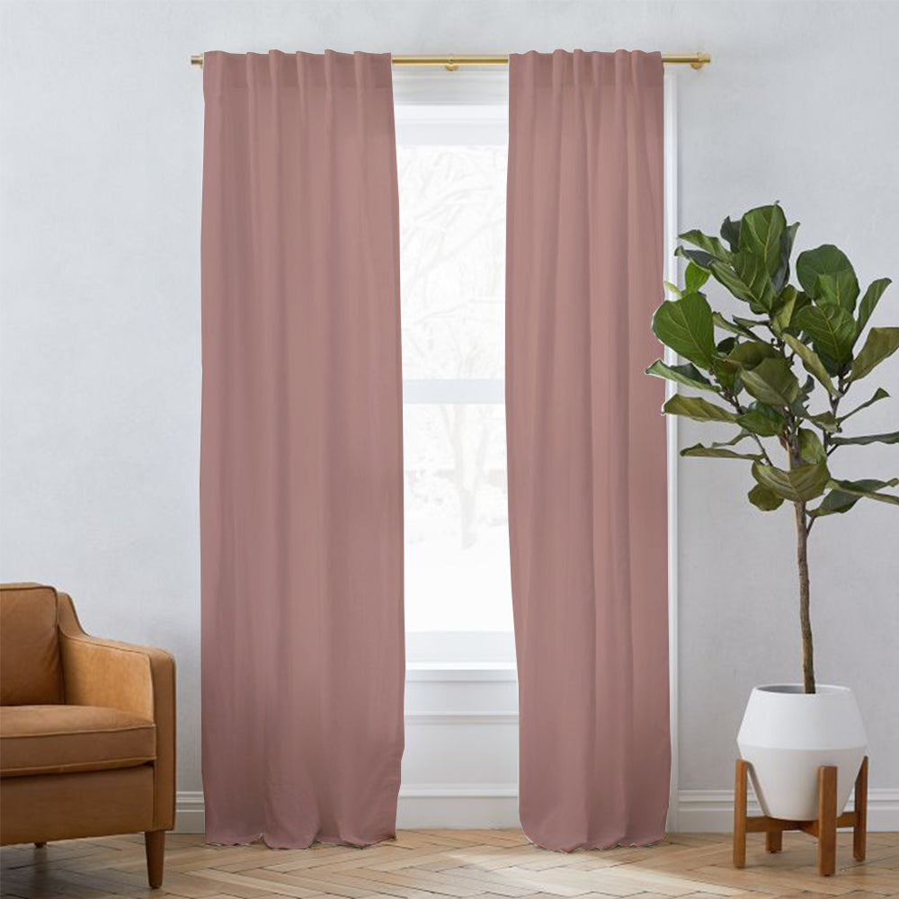 Sunny Linen Blackout Curtain Soft Top
