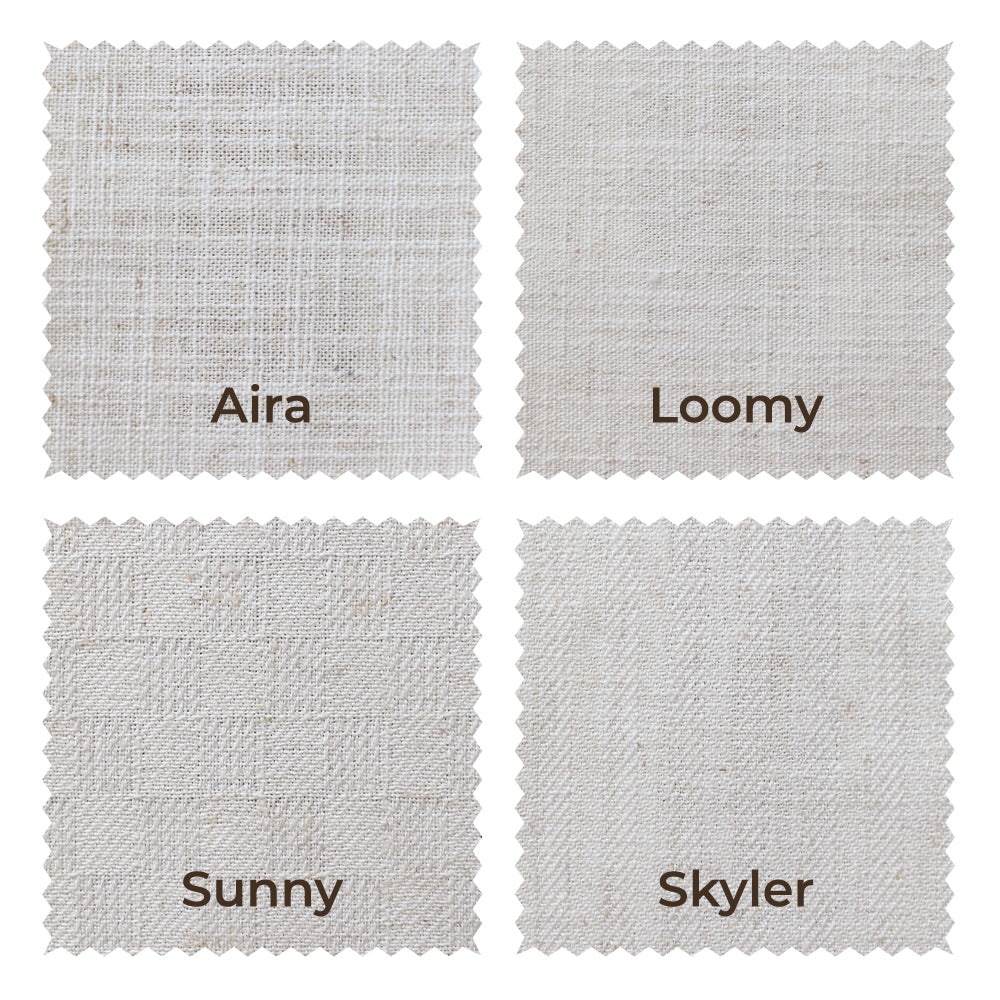 Sunny Linen Blackout Curtain Pleated