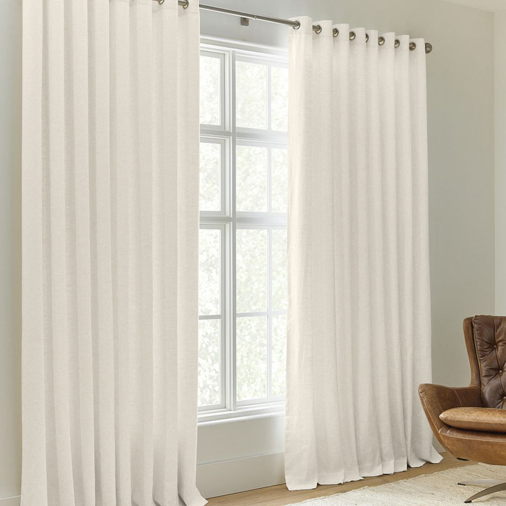 Sunny Linen Blackout Curtain Grommet